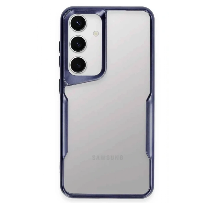 Samsung Galaxy S24 Kılıf Boyi Silikon Kapak - Lacivert