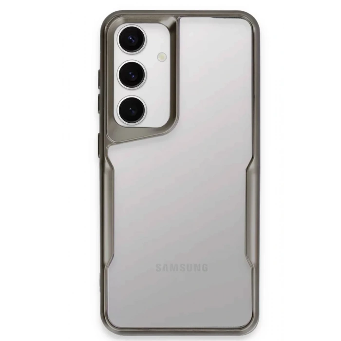 Samsung Galaxy S24 Kılıf Boyi Silikon Kapak - Titan Gri