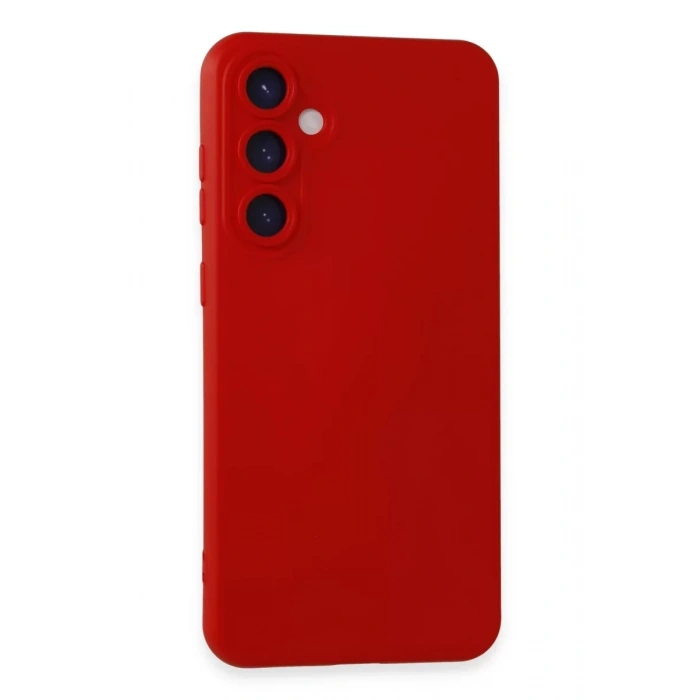 Samsung Galaxy S24 Kılıf Nano içi Kadife Silikon - Kırmızı