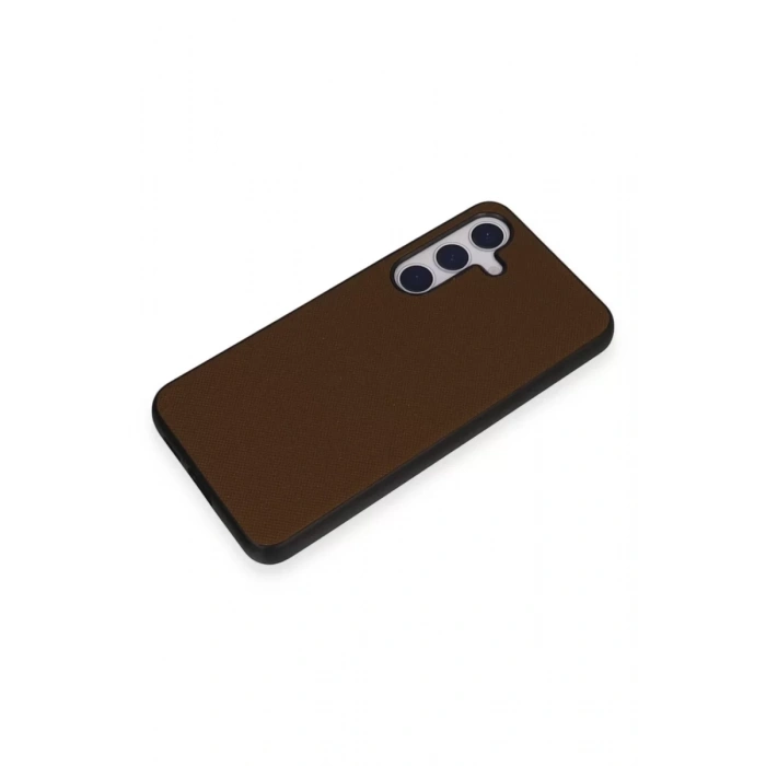 Samsung Galaxy S24 Kılıf Taft Kapak - Kahverengi