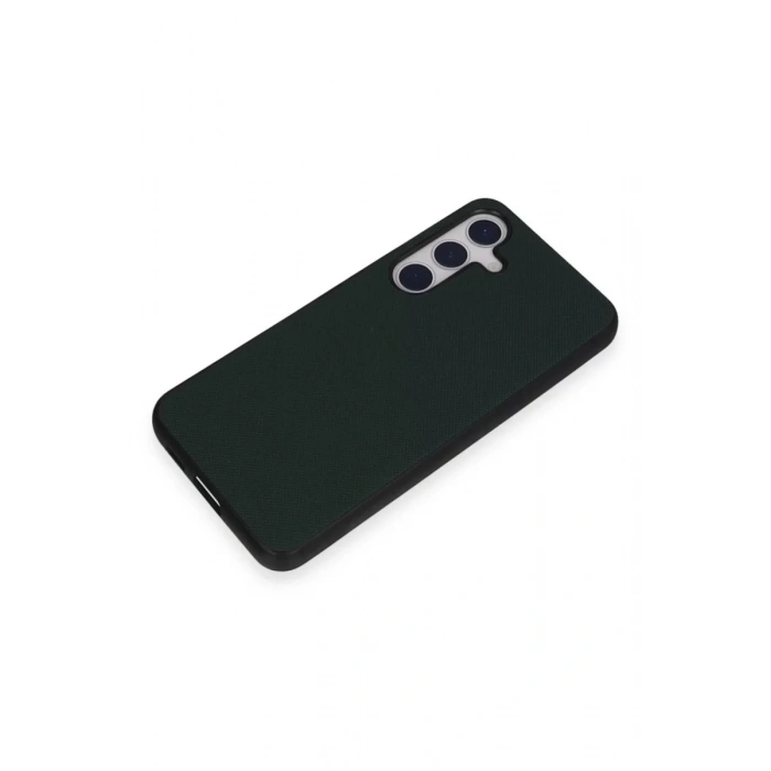 Samsung Galaxy S24 Kılıf Taft Kapak - Koyu Yeşil