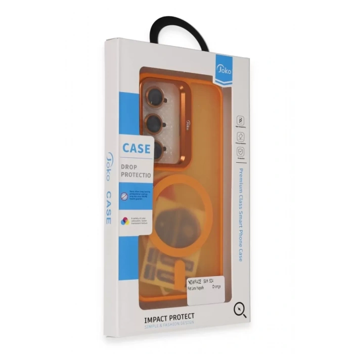 Samsung Galaxy S24 Plus Flet Lens Magsafe Kapak - Turuncu