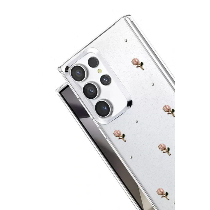 Samsung Galaxy S24 Ultra Fiyonk Desenli Kapak - Desen 6