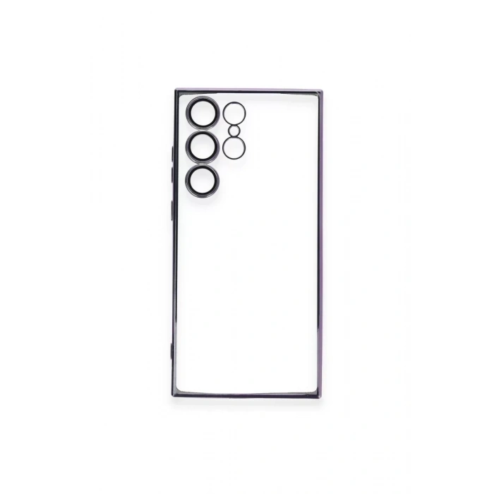 Samsung Galaxy S24 Ultra Kılıf Lensli Silikon - Siyah