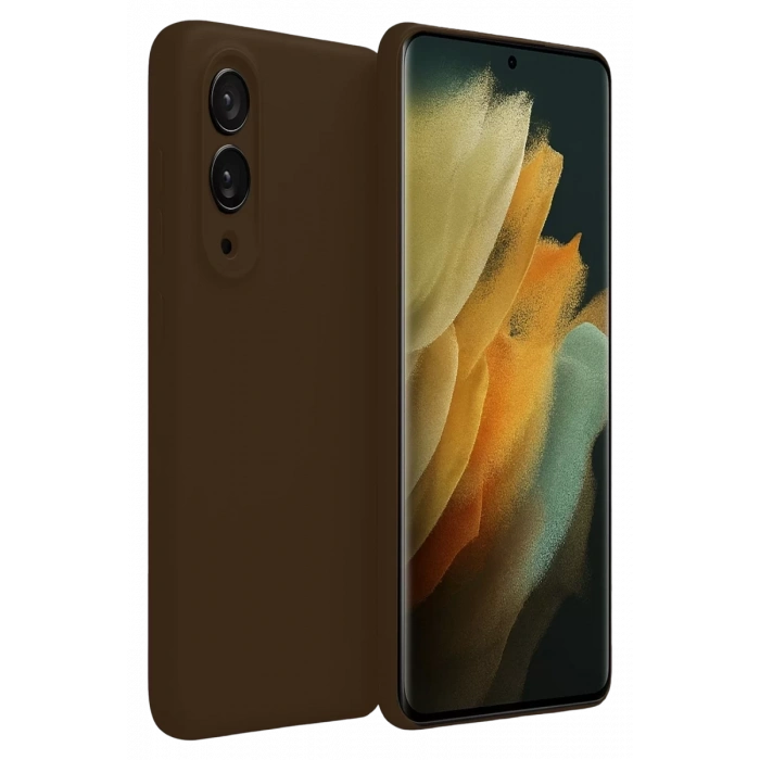 Samsung Galaxy S25 Edge First Silikon - Kahverengi