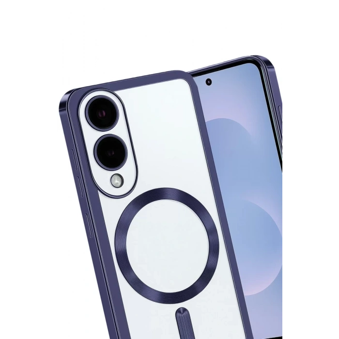 Samsung Galaxy S25 Edge Kross Magneticsafe Kapak - Lacivert