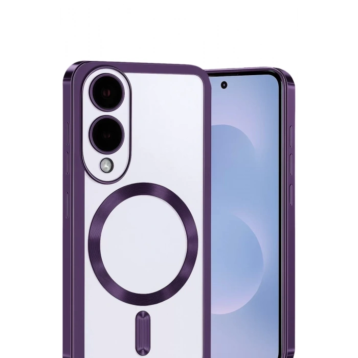 Samsung Galaxy S25 Edge Kross Magneticsafe Kapak - Mor
