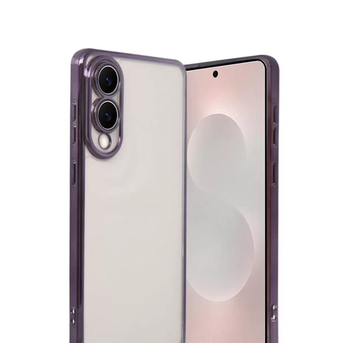 Samsung Galaxy S25 Edge Lensli Silikon - Mor