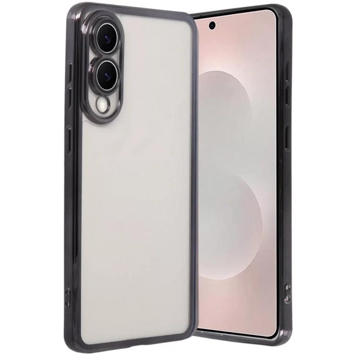 Samsung Galaxy S25 Edge Lensli Silikon - Siyah