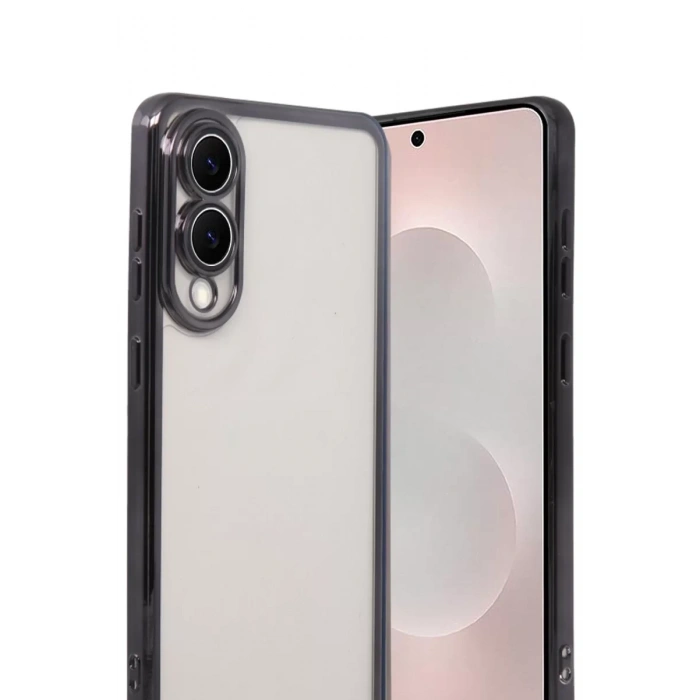 Samsung Galaxy S25 Edge Lensli Silikon - Siyah