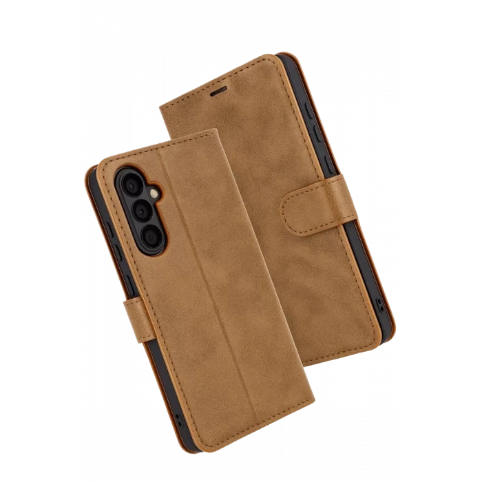 Samsung Galaxy S25 FE Trend S Plus Kapaklı Kılıf - Taba