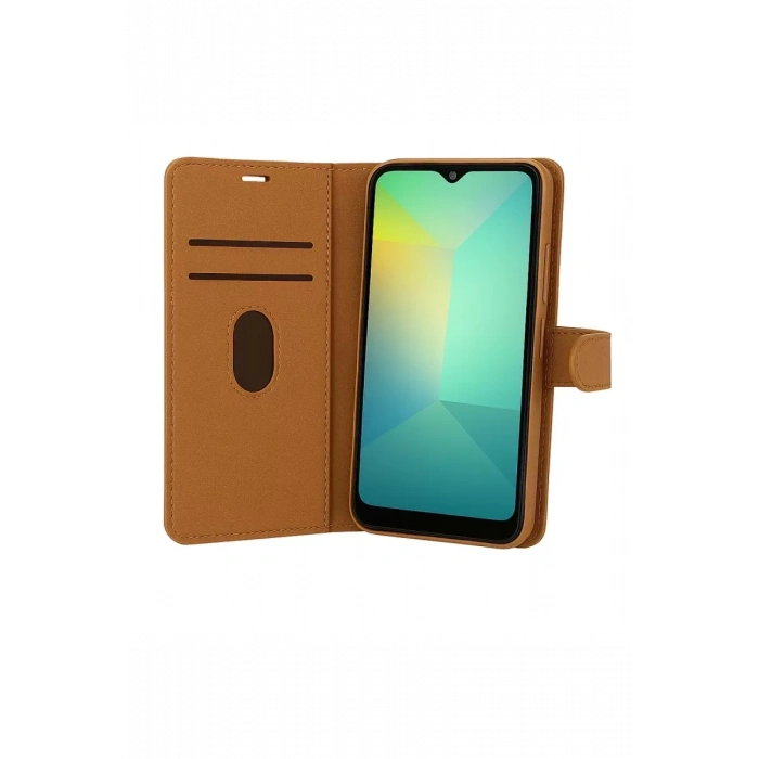 Samsung Galaxy S25 FE Trend S Plus Kapaklı Kılıf - Taba