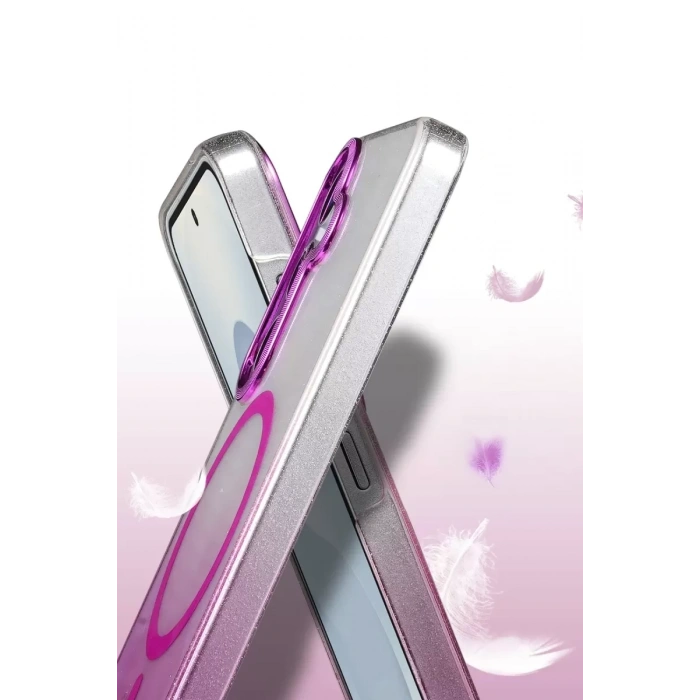 Samsung Galaxy S25 Glossy Magsafe Kapak - Mor