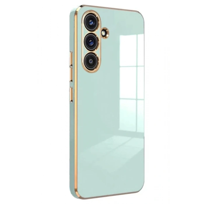 Samsung Galaxy S25 Kılıf Volet Silikon - Açık Yeşil