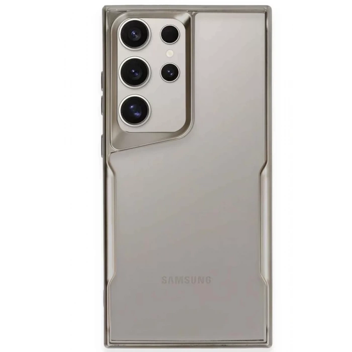 Samsung Galaxy S25 Ultra Kılıf Boyi Silikon Kapak - Titan Gri