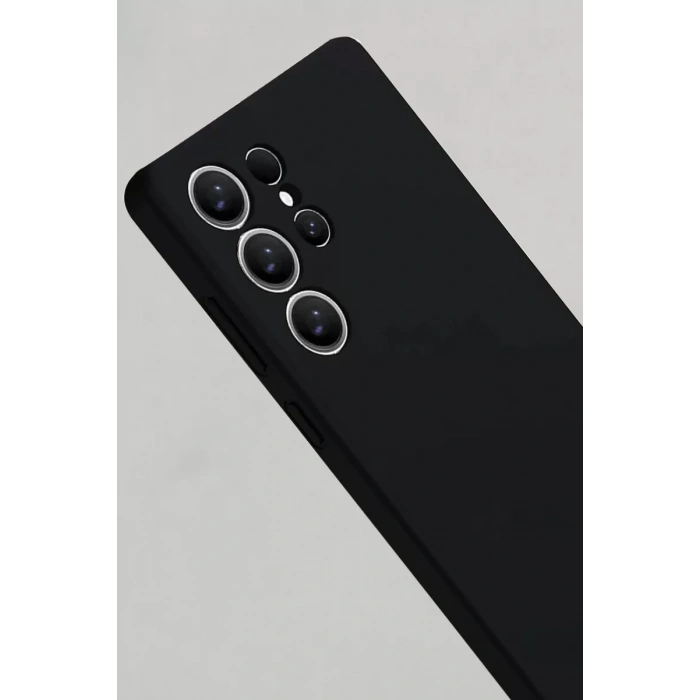 Samsung Galaxy S25 Ultra Kılıf Nano içi Kadife Silikon - Siyah