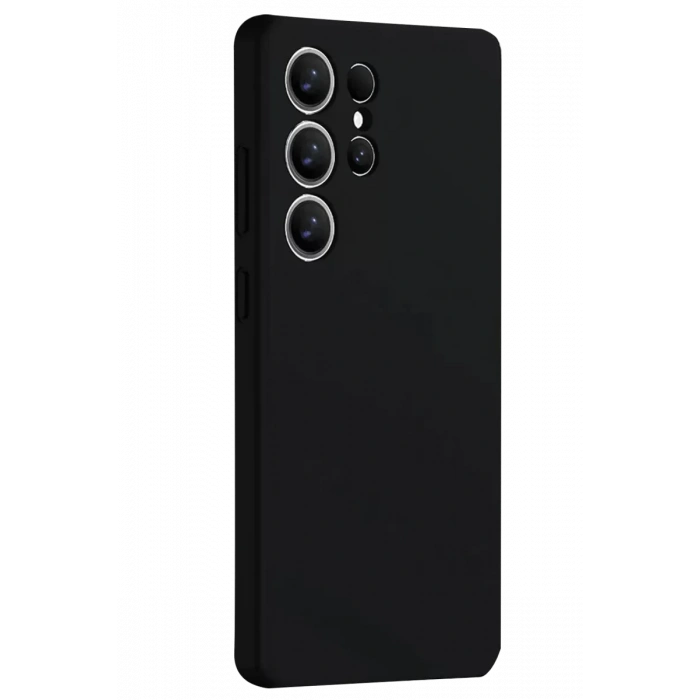 Samsung Galaxy S25 Ultra Kılıf Nano içi Kadife Silikon - Siyah