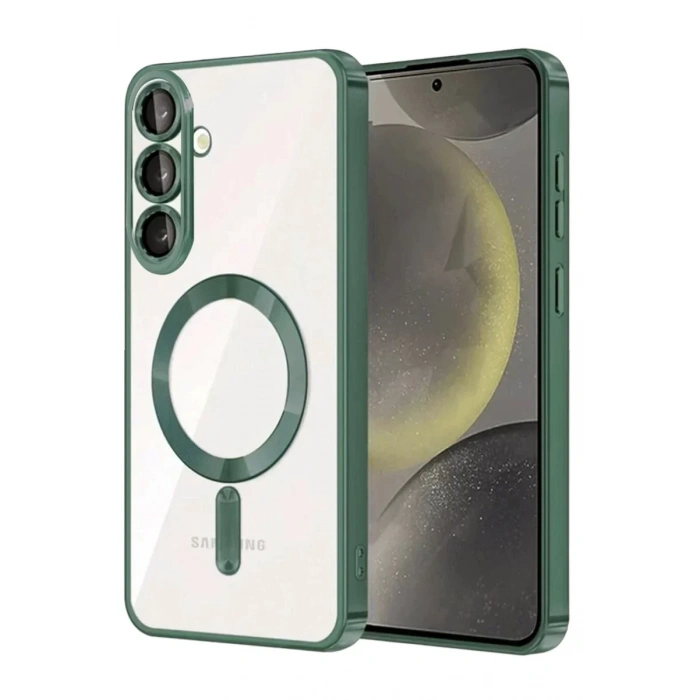 Samsung Galaxy S26 Kross Magneticsafe Kapak - Koyu Yeşil
