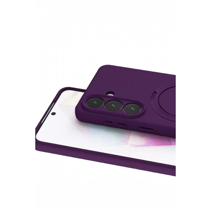 Samsung Galaxy S26 Plus Regal Magsafe Standlı Kapak - Derin Mor