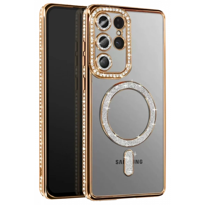Samsung Galaxy S26 Ultra Joke Simli Magneticsafe Kılıf - Gold