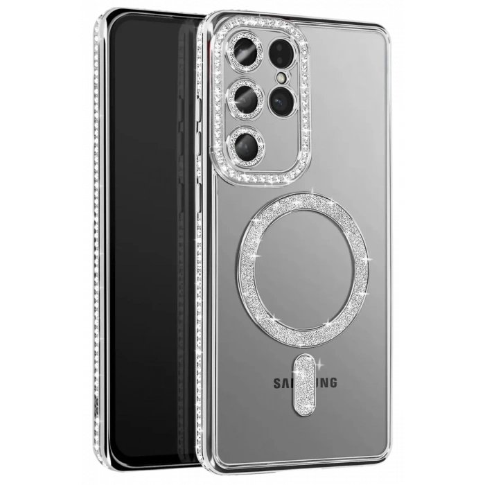 Samsung Galaxy S26 Ultra Joke Simli Magneticsafe Kılıf - Gümüş