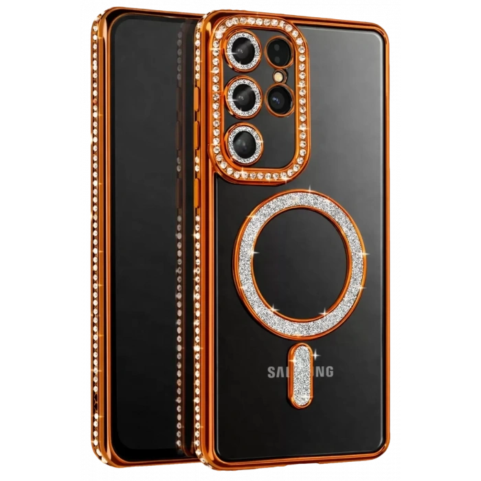 Samsung Galaxy S26 Ultra Joke Simli Magneticsafe Kılıf - Turuncu