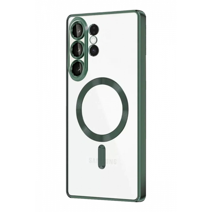 Samsung Galaxy S26 Ultra Kross Magneticsafe Kapak - Koyu Yeşil