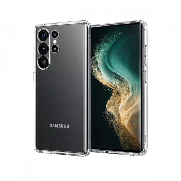 Samsung Galaxy S26 Ultra Lüx Şeffaf Silikon - Şeffaf