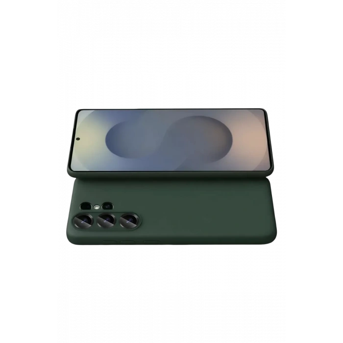 Samsung Galaxy S26 Ultra Nano içi Kadife Silikon - Koyu Yeşil