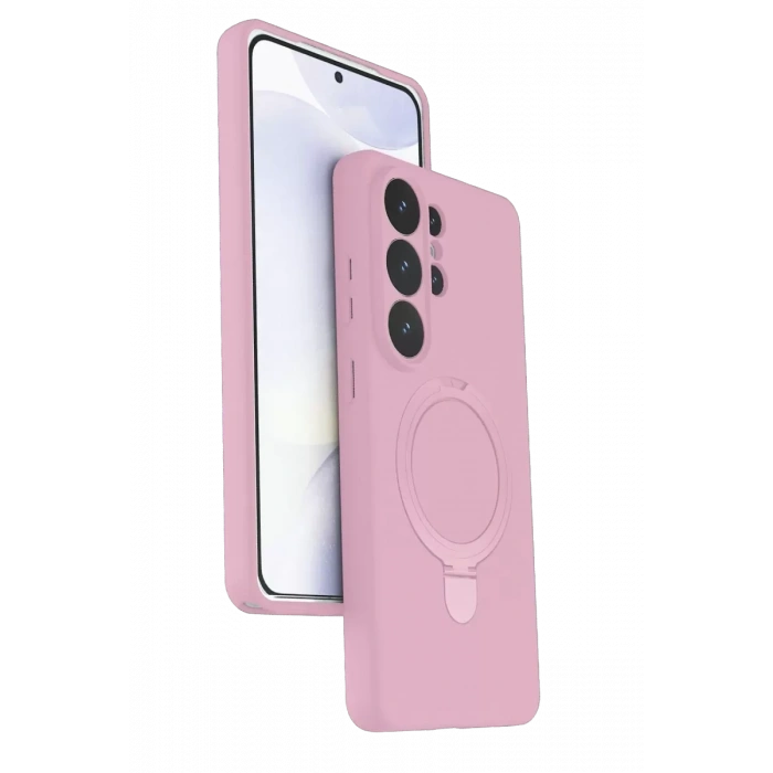 Samsung Galaxy S26 Ultra Regal Magsafe Standlı Kapak - Açık Pembe