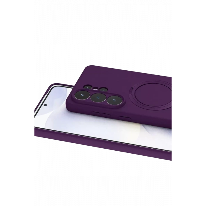 Samsung Galaxy S26 Ultra Regal Magsafe Standlı Kapak - Derin Mor