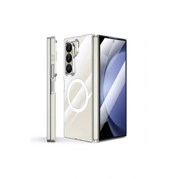 Samsung Galaxy Z Fold 6 Crystal Magsafe Kapak - Şeffaf