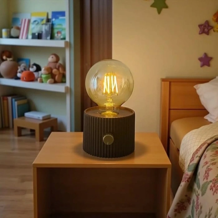 Şarjlı Dekoratif Masa Lambası - Kademesiz Dimmer - Type-C Bağlantılı