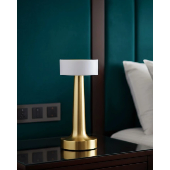 Şarjlı Dokunmatik LED Masa Lambası 3 Renk Dimmer Özellikli