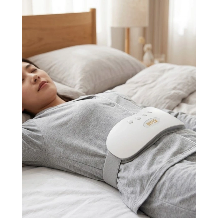 Şarjlı Kızılötesi Isıtmalı Titreşimli Bel ve Rahim Masaj Kemeri 45-50 Derece Ayarlı