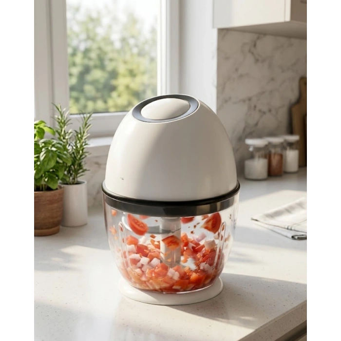 Şarjlı Mini Doğrayıcı 450 ML Kablosuz Sebze Doğrayıcı