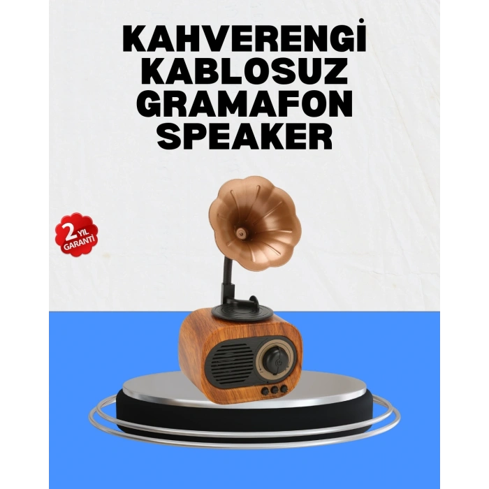 Şarjlı Mini Retro Radyo Bluetooth Hoparlör Çoklu Bağlantı Seçenekli