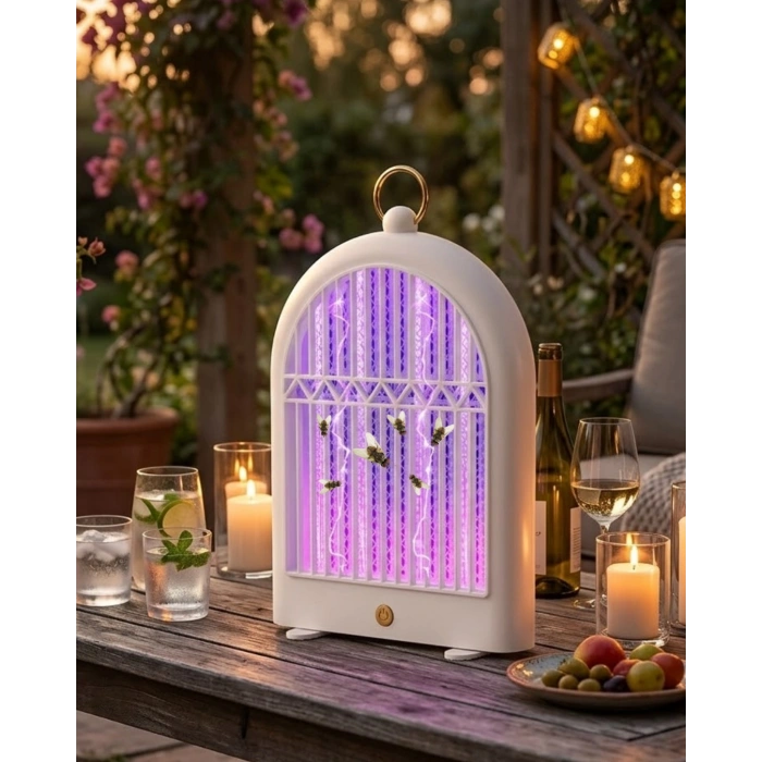 Şarjlı UV Sinek Öldürücü 10W Sessiz ve Güvenli Kullanım