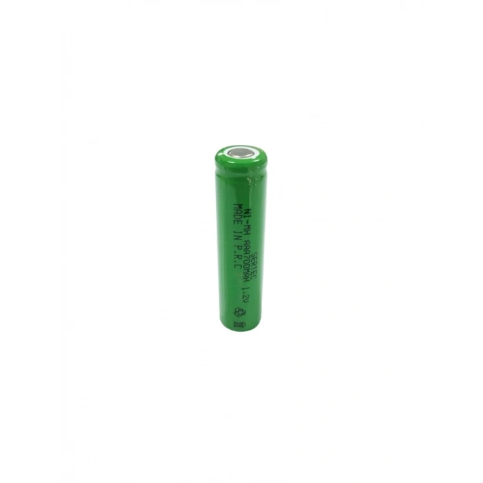 Sertec - 1.2V 700 Mah - AAA - Ni-MH Şarjlı Pil - (Başsız / Flat Head)