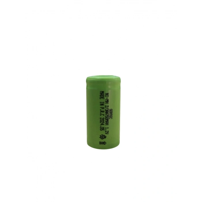 Sertec - 1.2V 750 Mah - 2/3AA - Ni-MH Şarjlı Pil - (Başsız / Flat Head)