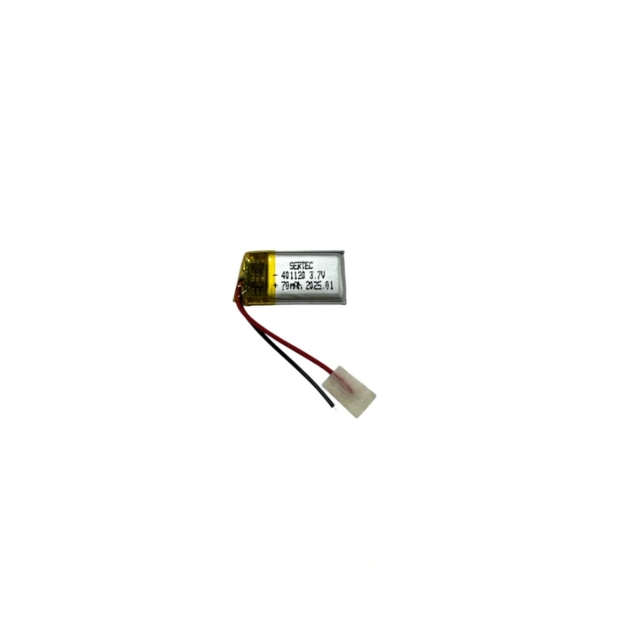Sertec 401120 3.7V 70 MAh Li-Polymer Pil (Devreli/1.5A)