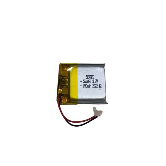 Sertec 502020 3.7V 150mAh Li-Polymer Pil (Devreli/1.5A)
