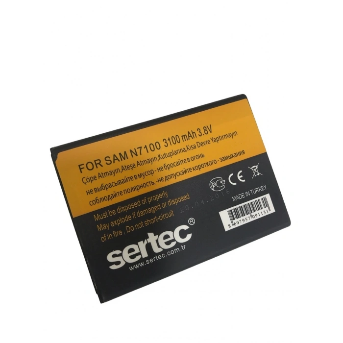 SERTEC - Samsung GALAXY NOTE 2 / N7100 Uyumlu Batarya