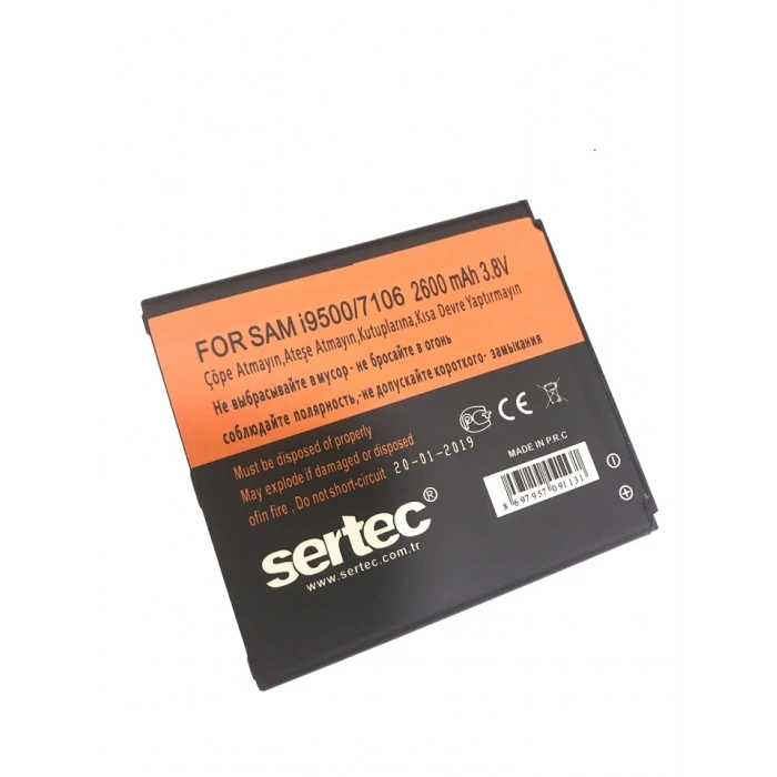 SERTEC - Samsung GALAXY S4 i9500 / 7106 Uyumlu Batarya