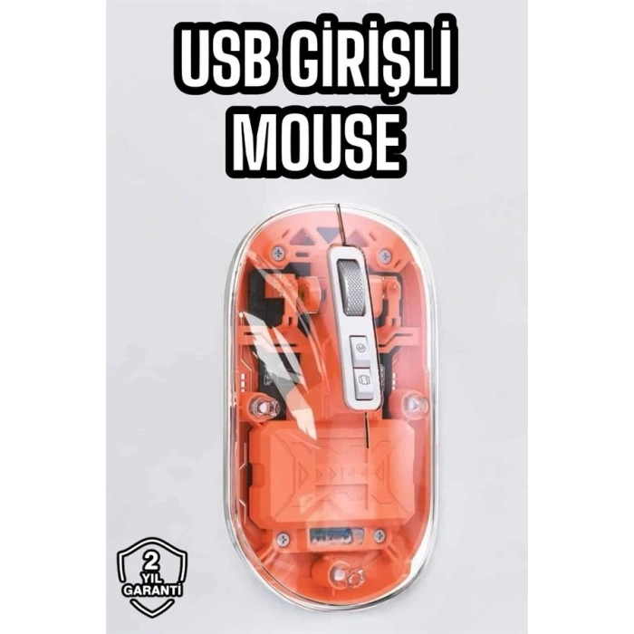 Sessiz Kablosuz USB Girişli Mouse Fare Yüksek Performanslı