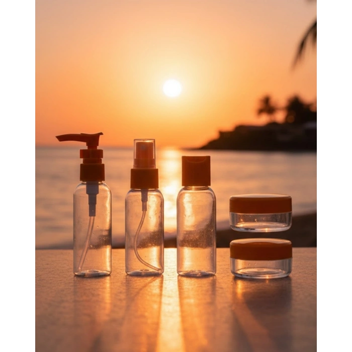 Seyahat Boy 5’li Kozmetik Dolum Seti 30 ml Sızdırmaz Tasarım