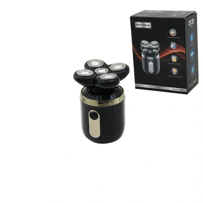 SEYAHAT TİPİ 5 BAŞLIK GÜNLÜK SIFIR SAKAL - ÇİZİM BAŞLIK TRAŞ MAKİNESİ USB ŞARJLI CEP - ÇANTA BOY