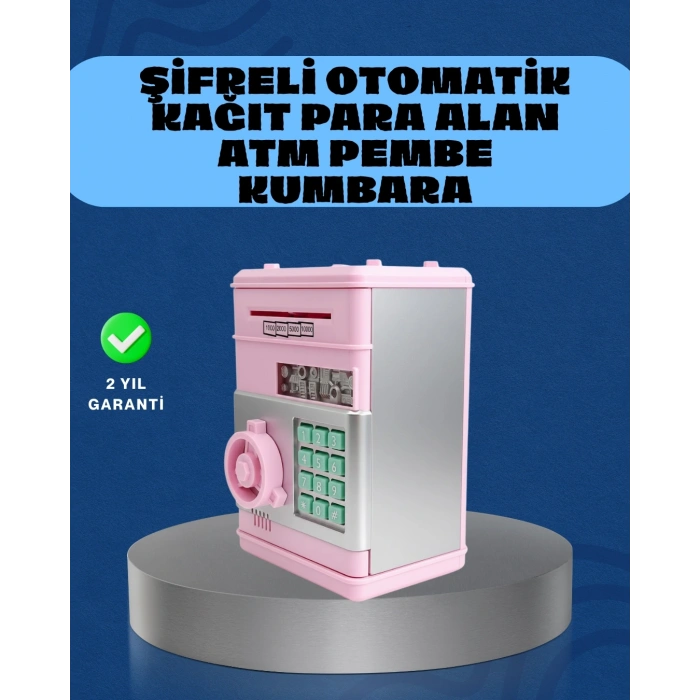 Şifreli Elektronik Para Biriktirme Kumbarası Büyük Kapasiteli