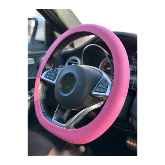 Silikon Direksiyon Kılıfı Pembe