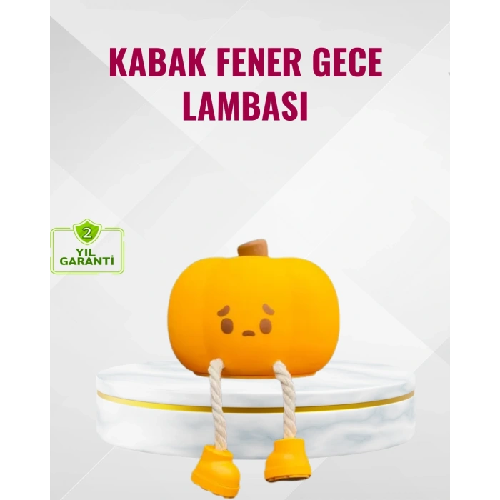 Silikon Pumpkin Night Light Telefon Tutuculu LED Lamba